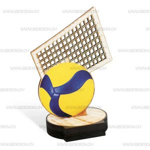 WOOD VOLLEYBALL TROPHY