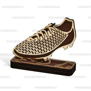 WOOD GOLDEN SHOE TROPHY