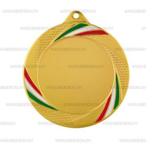GOLD TRICOLOUR ENAMELLED IRON MEDAL