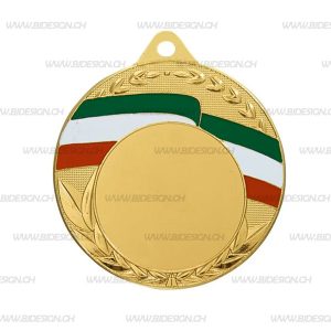 GOLD TRICOLOUR ENAMELLED IRON MEDAL