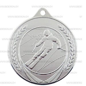 SILVER SKI MEDAL